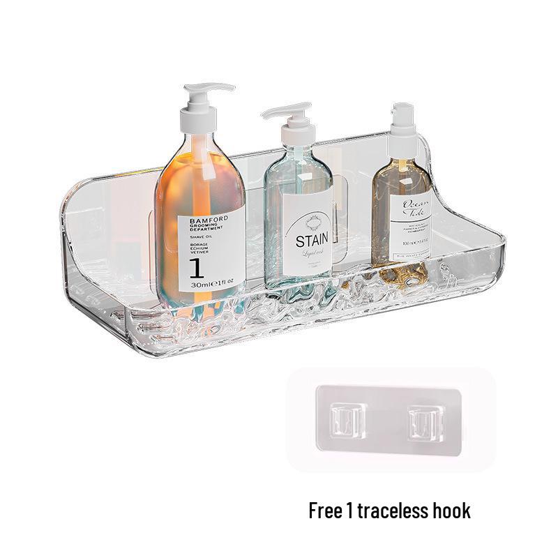High-End Punch-Free Wall-Mounted Soap Holder - Bathroom Shower Toilet Draining Soap Dish