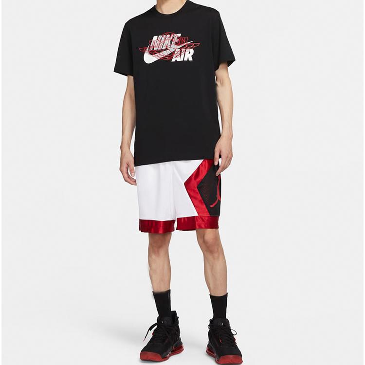 Jordan Air Wings Short Sleeve Crew Neck T-Shirt Men Tops Black CU1980-010