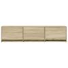 TV Cabinet with LED Lighting Sonoma Finish 165 x 34 x 40 cm Engineered Wood