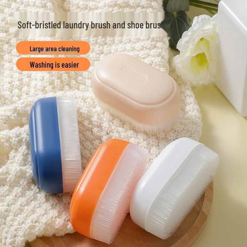 Multifunctional Laundry Brush: Gentle Fine Bristles for Shoes & Clothes with Protective Lid