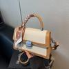 Popular contrasting bags women's new fashion versatile messenger bags portable small square bags