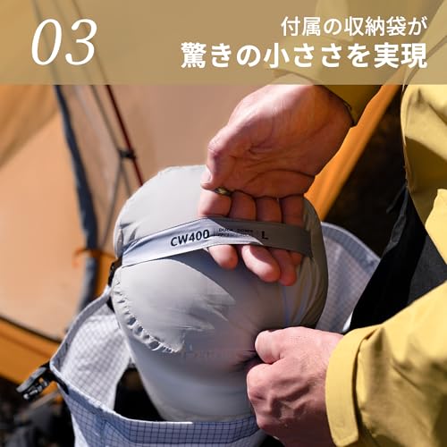 Naturehike Down Sleeping Bag (Fully Expandable with Leg Extension) -7.9°C to 4.7°C, Compact, Ultralight, Winter, Single-Person, 650FP, Envelope-Style,