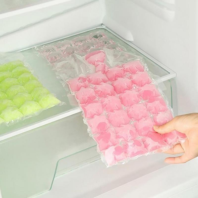 10ks/balení Forma na led Jednorázové samotěsnící sáčky na kostky ledu Průhledné Rychlejší zmrazení Sáček na výrobu ledu Kuchyňské pomůcky