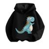 New Cartoon Dinosaur Print Children's Hooded Sweatshirt Boy Girl Autumn Winter Daily Outdoor Casual Wear Loose Warm Sportswear