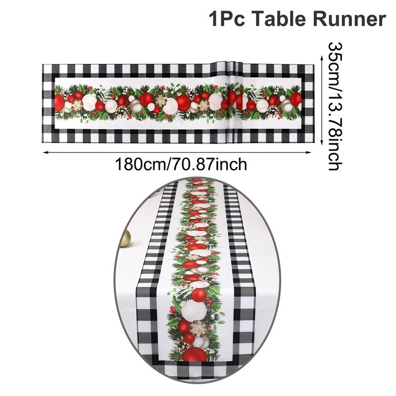

Christmas Table Runner Merry Christmas Decorations For Home 2026 Cristmas Table Flag Cover Navidad Noel Gift New year Tablecloth