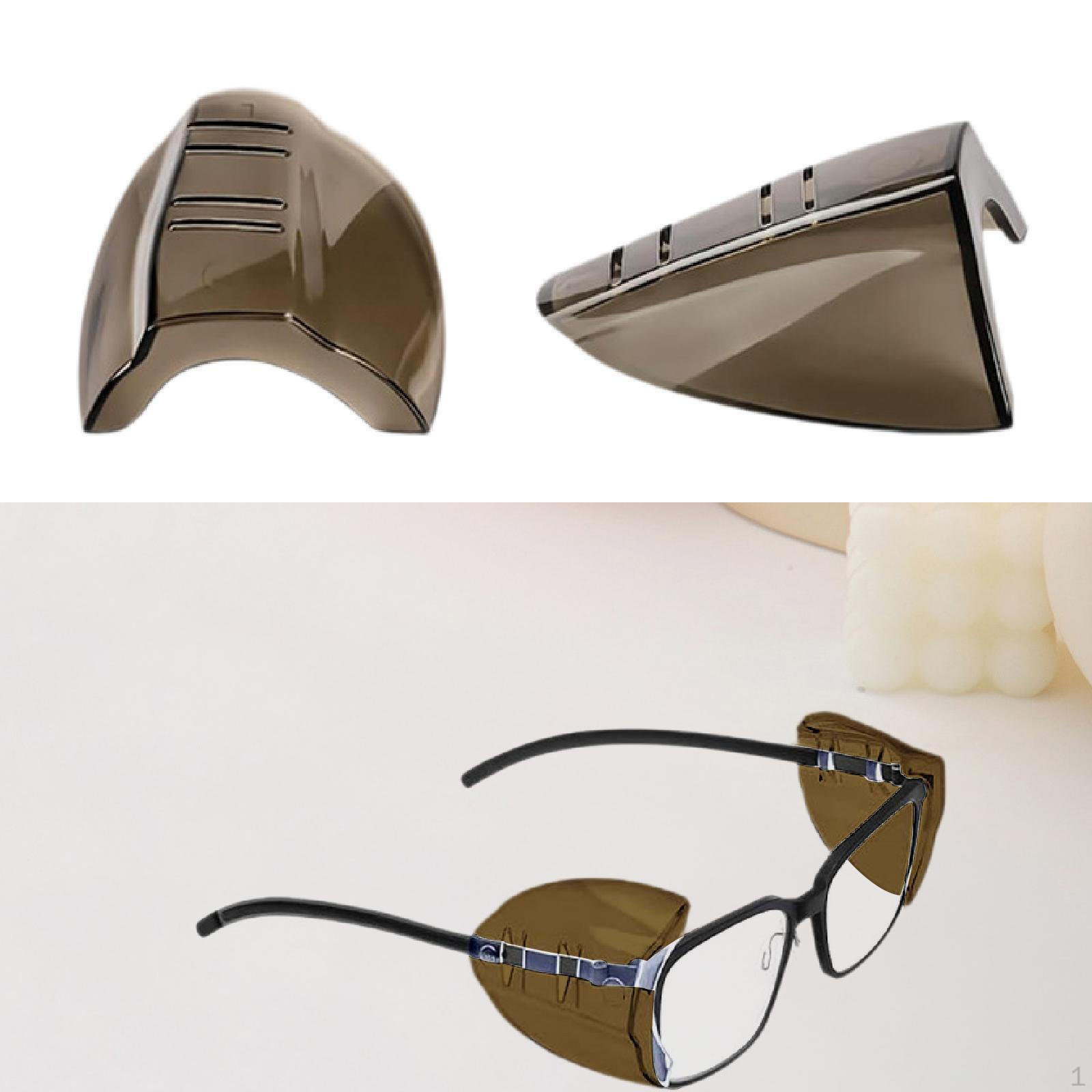 

1 пара гибких универсальных защитных боковых накладок для очков clear black