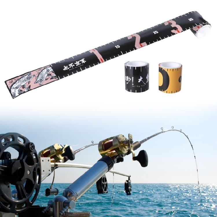 Foldable Fishing Measurement Tape Waterproof Fish Measuring Ruler Sticker Decals Tape Fish Ruler Sticker Easy to Use