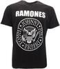 RAMONES T-Shirt T-Shirt Black JOHNNY JOEY DEEDEE TOMMY Rock Music