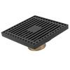 Floor Drain Highgrade Antique Shower Drain with Filter for Kitchen Bathroom Balcony Black(Shallow