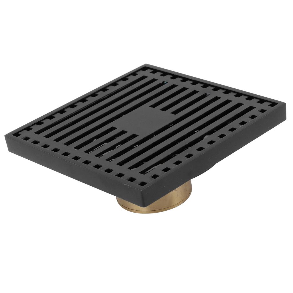 Floor Drain Highgrade Antique Shower Drain with Filter for Kitchen Bathroom Balcony Black(Shallow