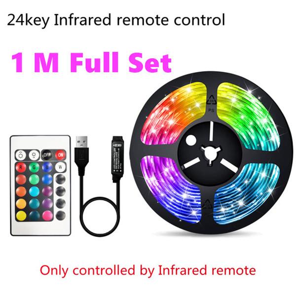 

Светодиодная лента, USB, гибкая светодиодная лента, лента для ТВ-экрана, подсветка, украшение для дома, вечеринки, лента для лампы 20 м, 15 м, 10 м 1M Full Set