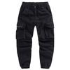 Men's Solid Color Safari Style Casual Pants Fashion Multi-Pockets Zipper Fly Full Length Trouses Men Breathable Jogging Pants