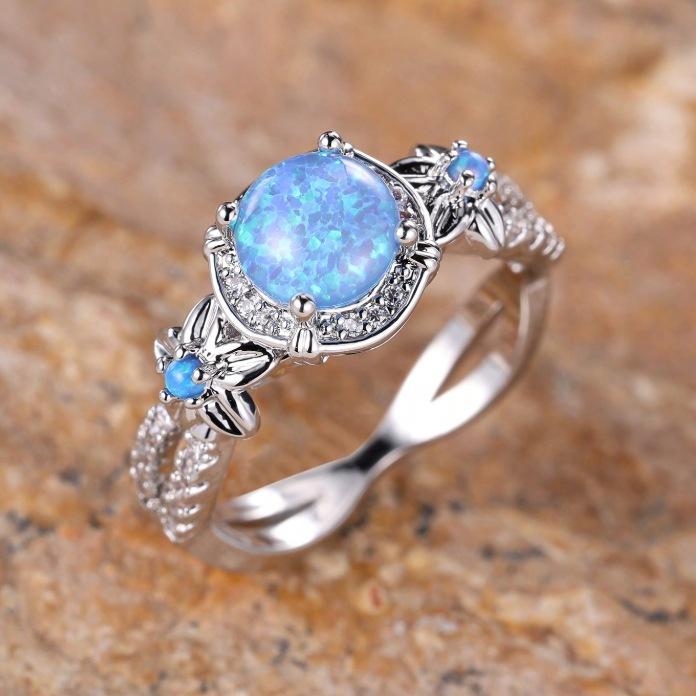

TEMU hot sale new retro black inlaid zircon ring women s engagement ring direct sales No. 13