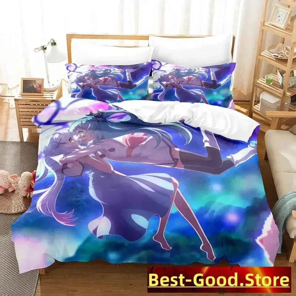 New Sora No Method Celestial Method Bedding Set Single Twin Full Queen King Size Bed Set Adult Kid Bedroom Duvetcover Sets Anime