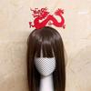 Cartoon 2024 Happy New Year Headband Red Hairband New Year Hairband Dragon Headband  Children