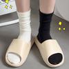 Women's Mid-Calf Pure Cotton Maternity Socks - Spring/Summer Loose Fit Scrunch Style Knee-High Socks