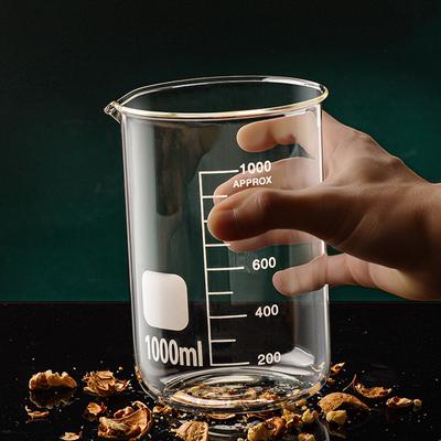 50/100/150/250/500/1000ml Yüksek Borosilikat Cam Ölçüm Kabı Şeffaf Ölçek Kabı Laboratuvar Bardak Mutfak Pişirme Ölçüm Kabı