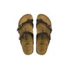 Birkenstock Leather Fashion Comfortable Slide Sandals Unisex Sandals Brown 0171321