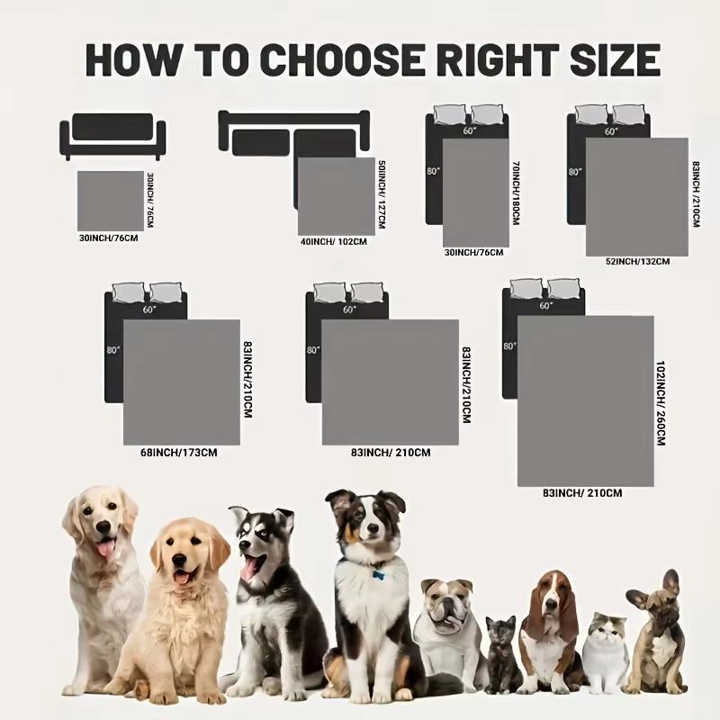 Waterproof Dog Bed Cover Couch Cover for Pet Anti-Slip Cat Mat Pet Pad Blanket for Sofa Chair Recliner Bed Furniture Protector
