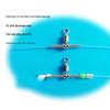 Copper Pipe Fishing Gear Splitter with American Swivel Lure Connector