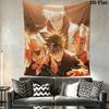 Jujutsu Kaisen Wall Tapestry Aesthetic Wall Hanging Printed Fabric Blanket Decorative Tapestries for Bedroom Living Room Home Decor