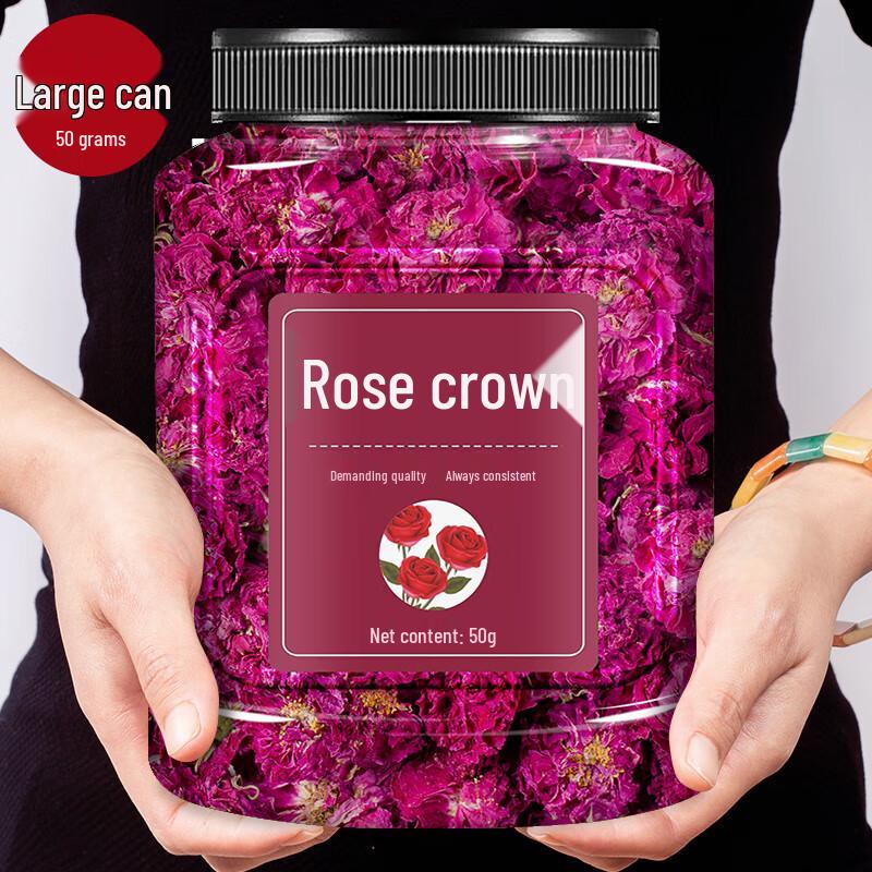 Ya Cha Po Pingyin Red Rose Flower Crown Tea