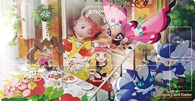 Jeu de Cartes Pokémon Épée et Bouclier Tapis de Jeu en Caoutchouc Serena