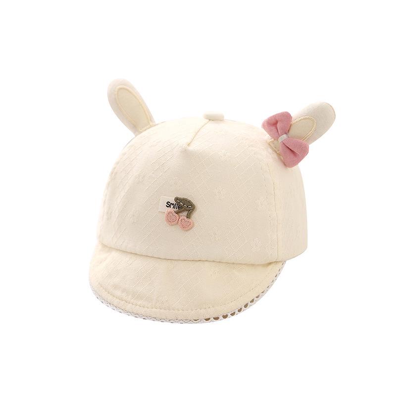 Jarní dětská sluneční čepice, kšilt ve tvaru kachního zobáku, 0-6 měsíců, měkká a roztomilá baseballová čepice na ochranu před sluncem pro dívky