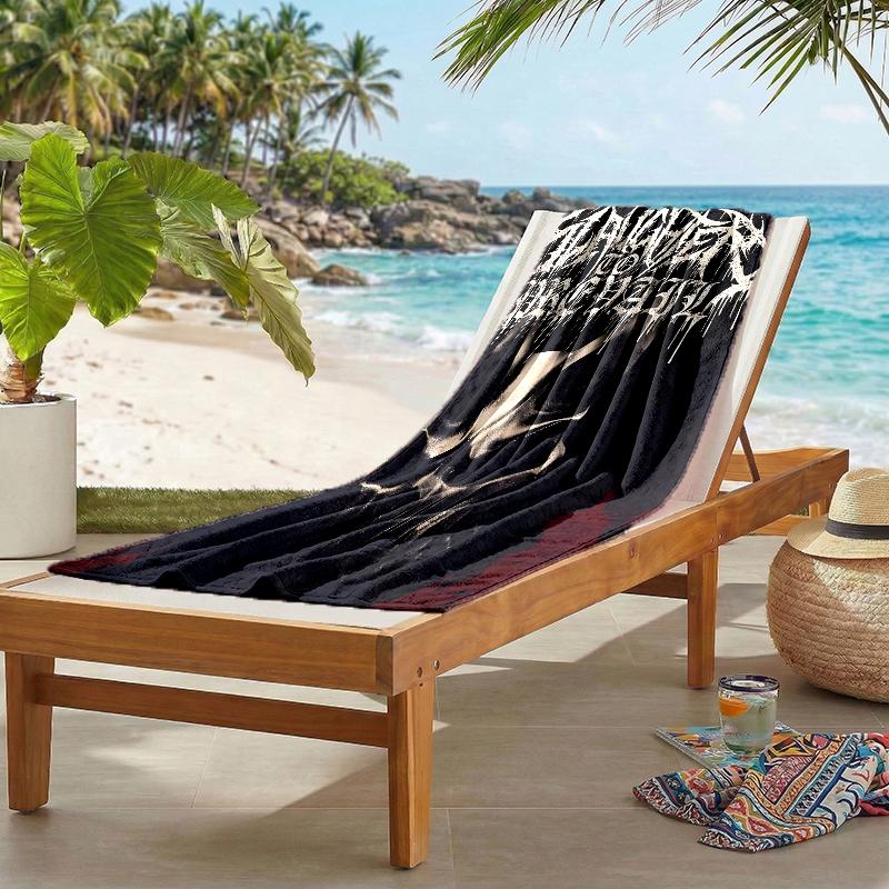 Slasher Prevail Black Metal Fashion Beach Towel: Ideal for Summer Adventures Soft, absorbent and quick drying suitable for swimming and bathing