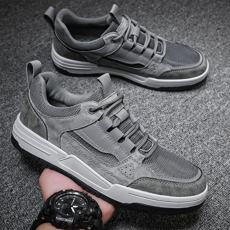 Fashion Men's Shoes Retro Skateboarding Shoes Increased Height Low Top Sports Walking Shoes for Men Trendy 2025 Autumn New