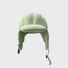 Padded Thermal Pullover Bomber Hat Adjustable Buckle Ear Flap Hat Retro Trapper Hat  Winter