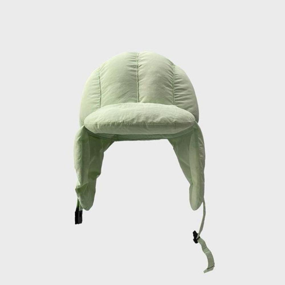 Padded Thermal Pullover Bomber Hat Adjustable Buckle Ear Flap Hat Retro Trapper Hat Winter