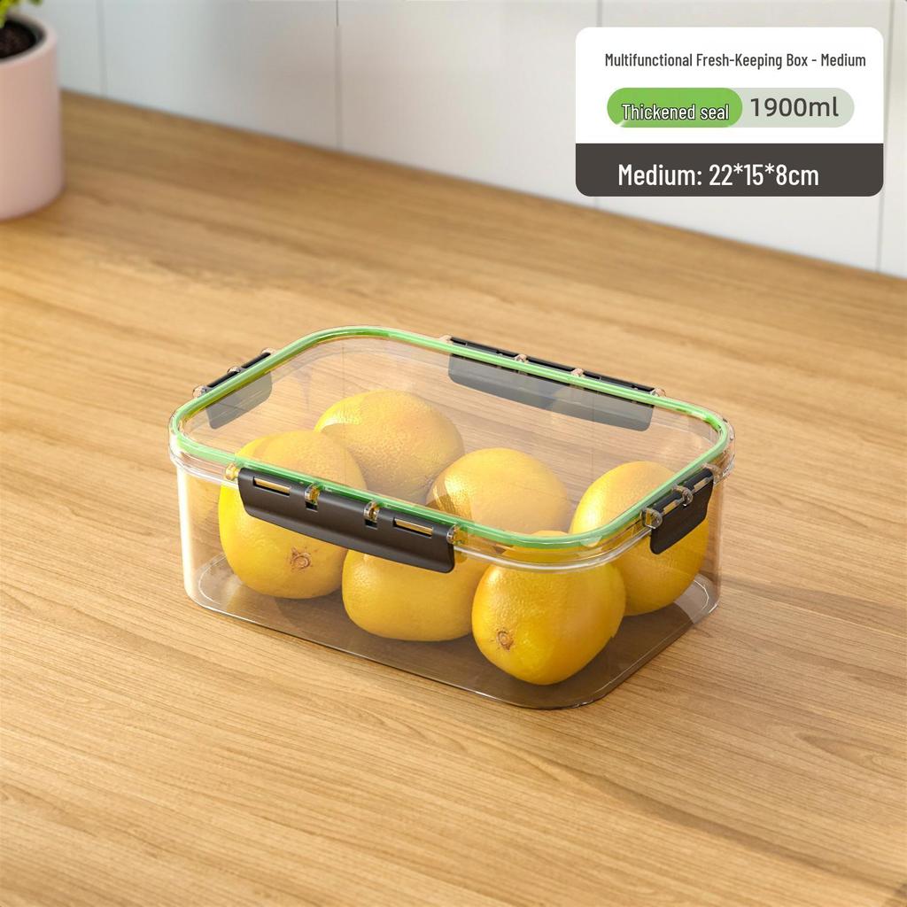 Multi-Layer Anti-Odor Food Storage Box for Rapid Freezing and Fresh-Keeping In Refrigerator/Freezer