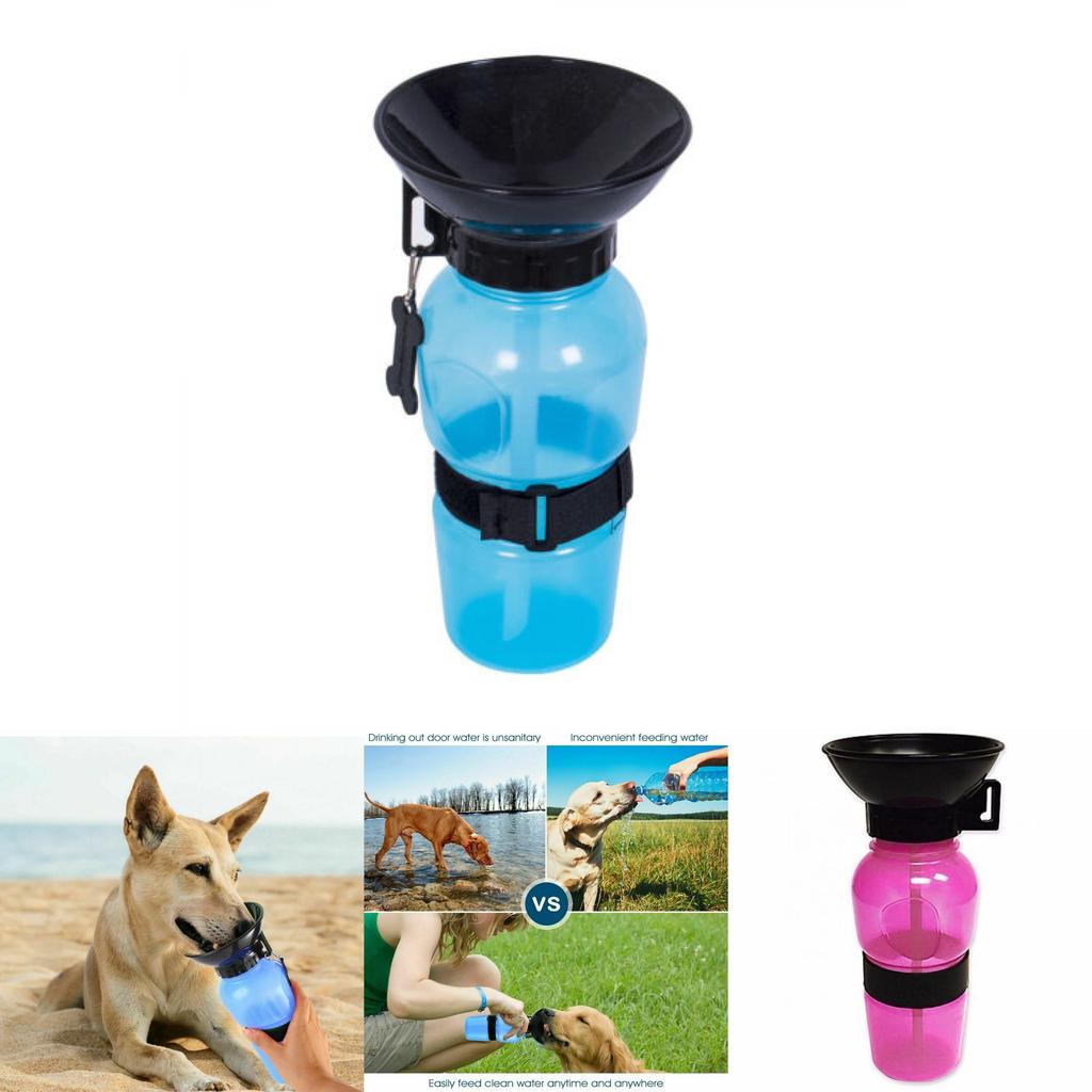 Vielseitiger und langlebiger tragbarer Wasserspender aus Kunststoff für Haustiere unterwegs
