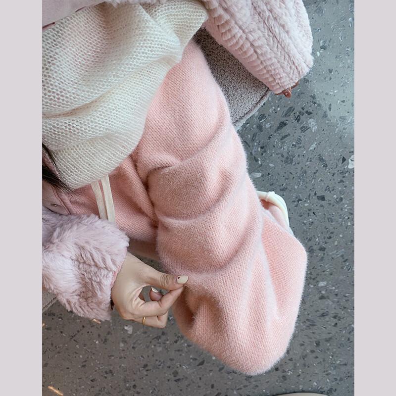 UNIFREE Women's Plush Faux Mink Fleece Warm Casual Pants