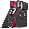 Heavy Duty Car Magnetic Metal Ring Bracket Phone Case For VIVO V60 Lite 5G Shockproof Rugged Armor Slide Camera Protective Cover
