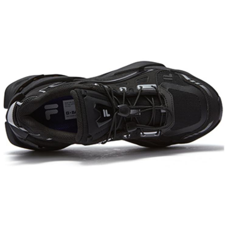 FILA Fusion TI-22 Trendy Fashion Low-Top Dad Shoes Women sneaker Black T12W441109FBK