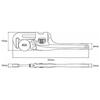 MCC Aluminum Slim Wide Pipe Wrench 300 PWTDA300