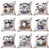 New Popular Halloween Pillowcase Cute Ghost Series Linen Material Halloween Sofa Decoration