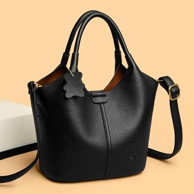 Franse Handtas High-end Echt Leer Dames Kleine Tas Nieuw Veelzijdig Middelbare leeftijd Zacht Leer Modieus Hand