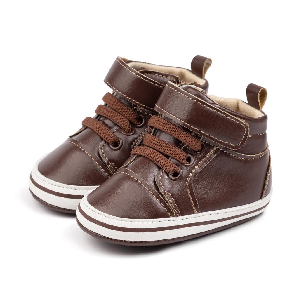 PU-Softsohlen High-Top-Sneaker für Babys (0-12 Monate)