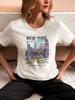 T-shirt Grafica New York Unisex Regalo Viaggio NYC T-shirt Souvenir Città Statua della Libertà