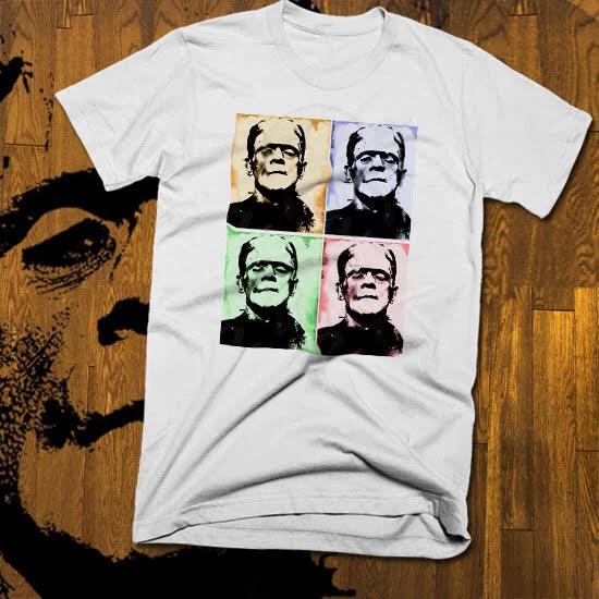 

Frankenstein retro horror Halloween Classic movie T-Shirt, S to 3XL, soft cotton 4XL