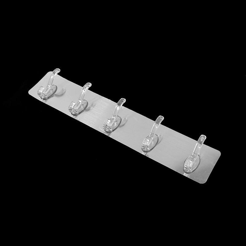 

Шестизвенные утолщенные крючки для одежды без проколов для дверей crystal 6 hooks