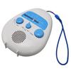 AM/FM Radio with Built-in Speaker, Portable Bathroom Radio, Battery-Operated, Dustproof and Waterproof, Compact, for Bath and Bathroom Use