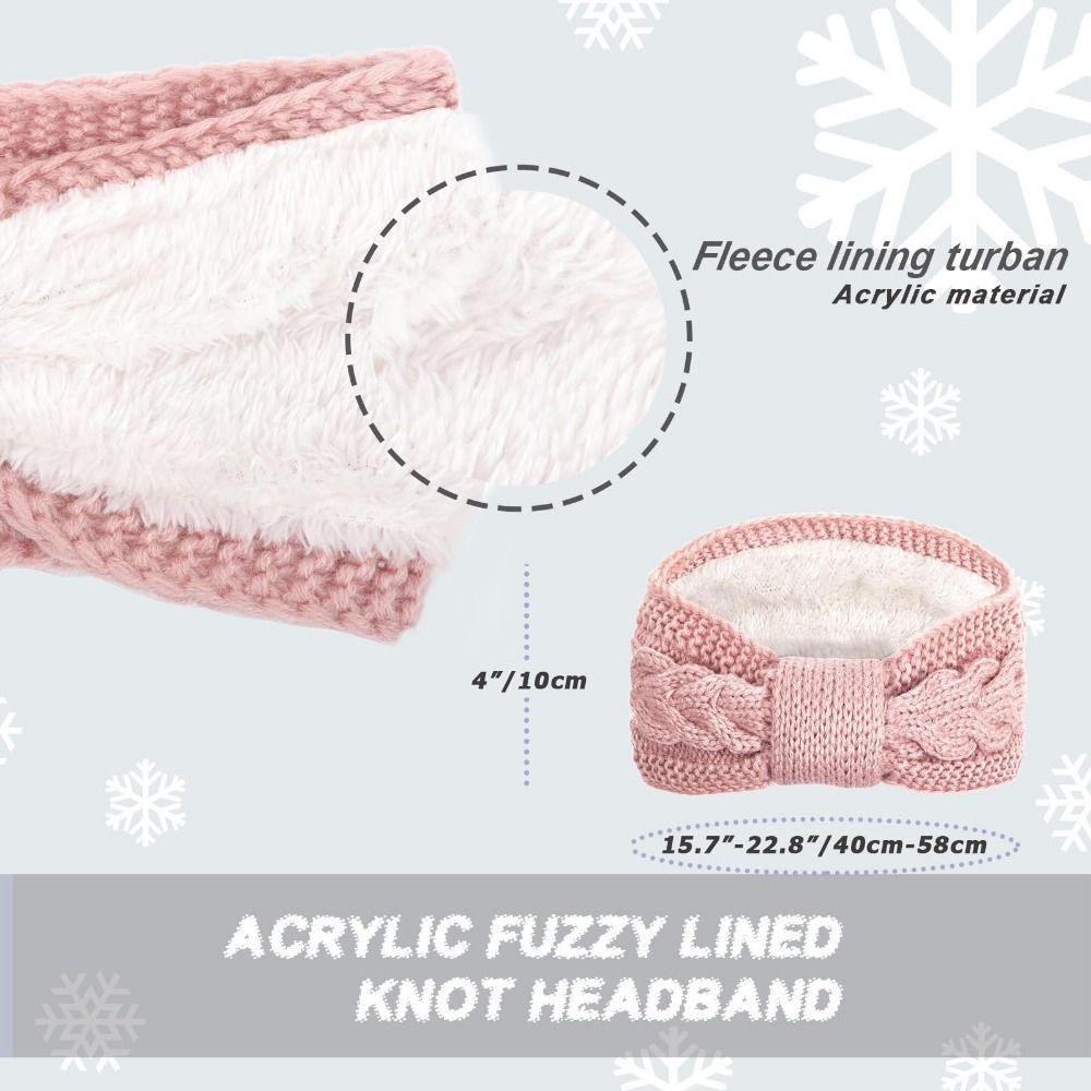 Knitted Crochet Turban Warm Ear Warmer Winter Women Headbands  Hair Accessories