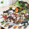 Erkek İçin Simülasyon Dinozor Oyuncağı Jurasik Modeller Çocuk Aksiyon Figürleri PVC Tyrannosaurus Dünya Hayvanları Parkı Çocuklar 3 Yaş Hediye