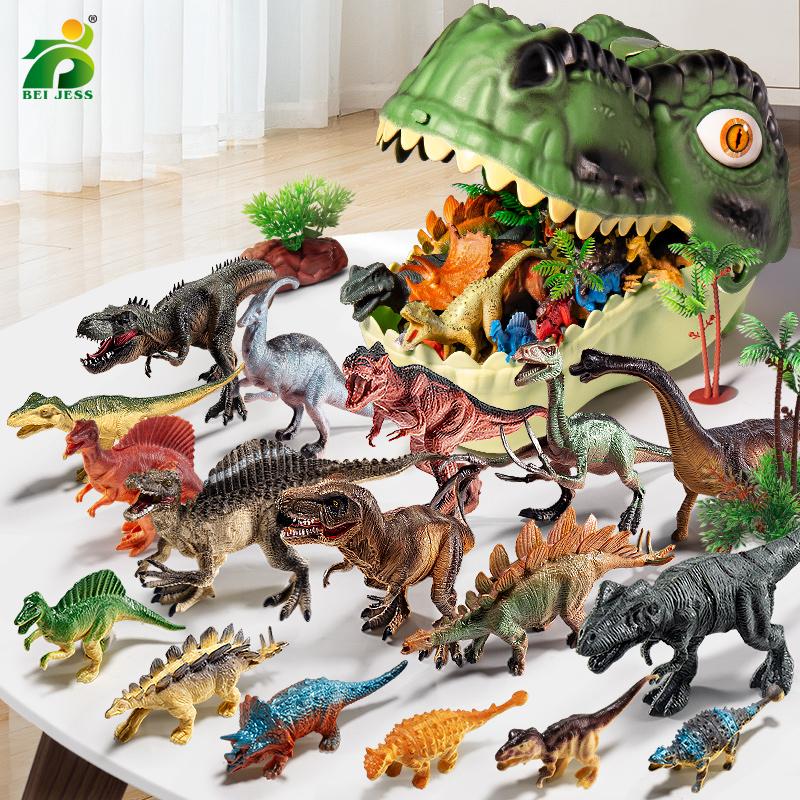 Erkek İçin Simülasyon Dinozor Oyuncağı Jurasik Modeller Çocuk Aksiyon Figürleri PVC Tyrannosaurus Dünya Hayvanları Parkı Çocuklar 3 Yaş Hediye