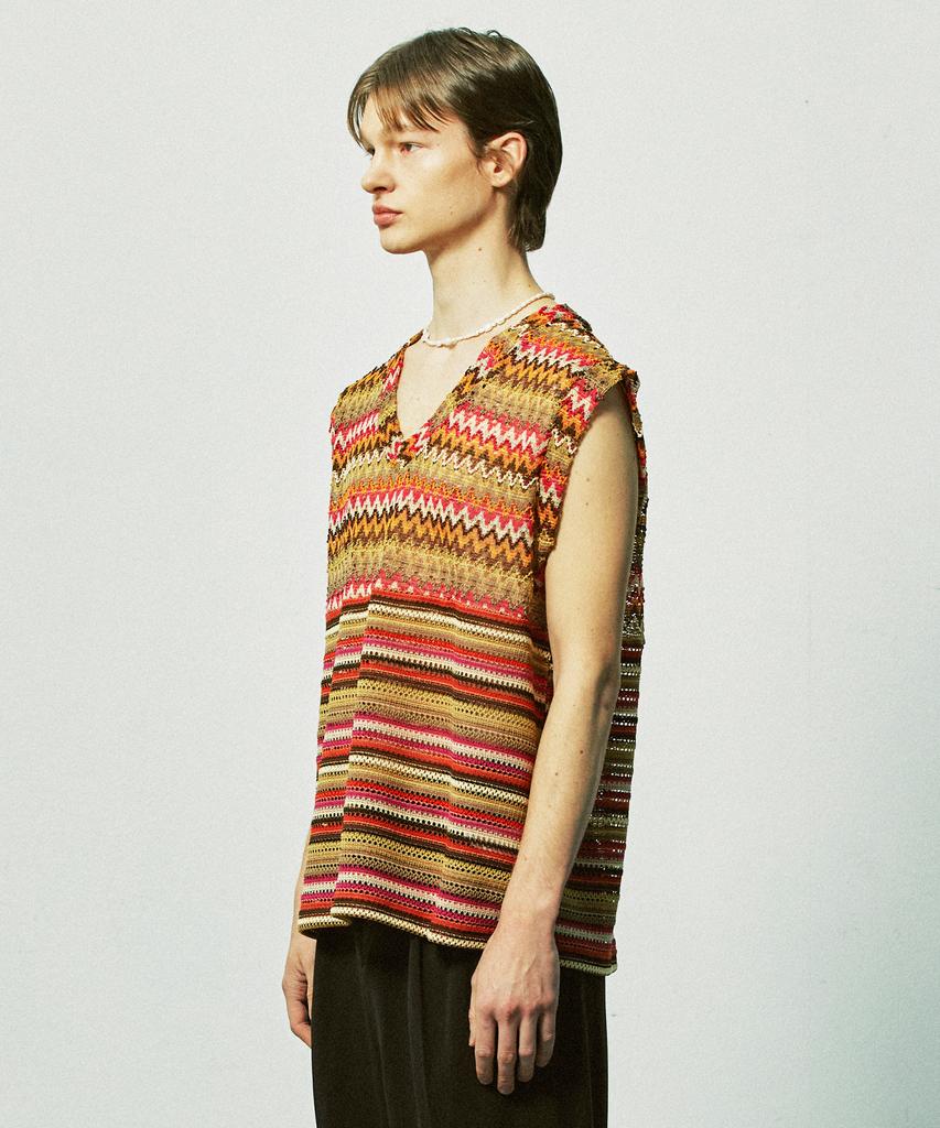 Ssy Havana Beach Knit Vest Sunset