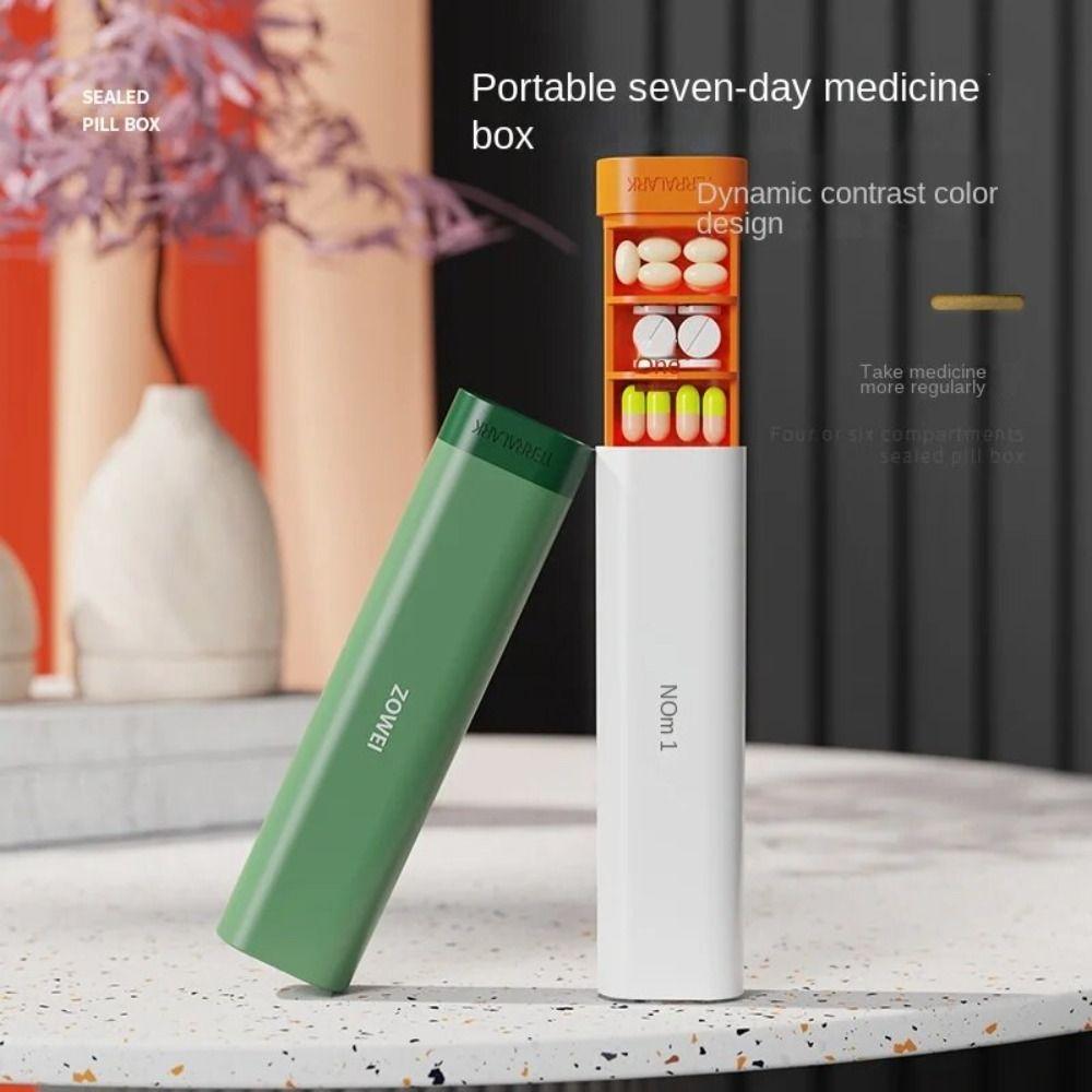 

7 Grids Weekly Pill Case Moisture Proof Pill Organizer Portable Pills Box Travel